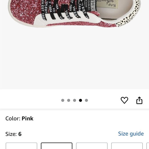 Women’s Vintage Havana Pink Glitter and cow print Shoes - Picture 4 of 4